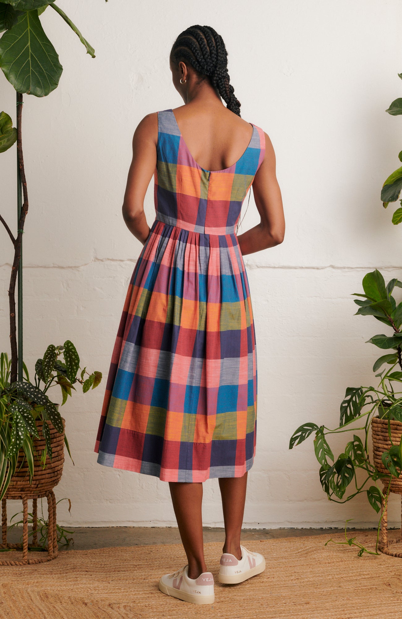 Image of Abigail Festival Plaid Dress Long Spring/Summer 2024 - Dress