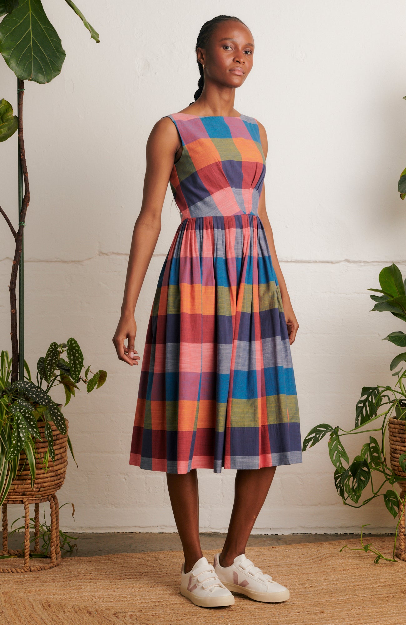 Image of Abigail Festival Plaid Dress Long Spring/Summer 2024 - Dress