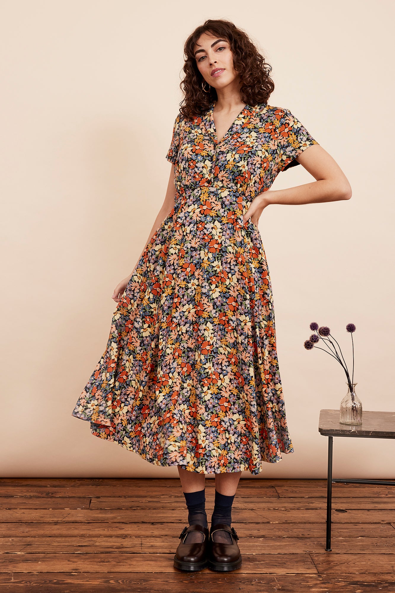 Image of Adele Garden Floral Dress Autumn/Winter 2024 - Dress