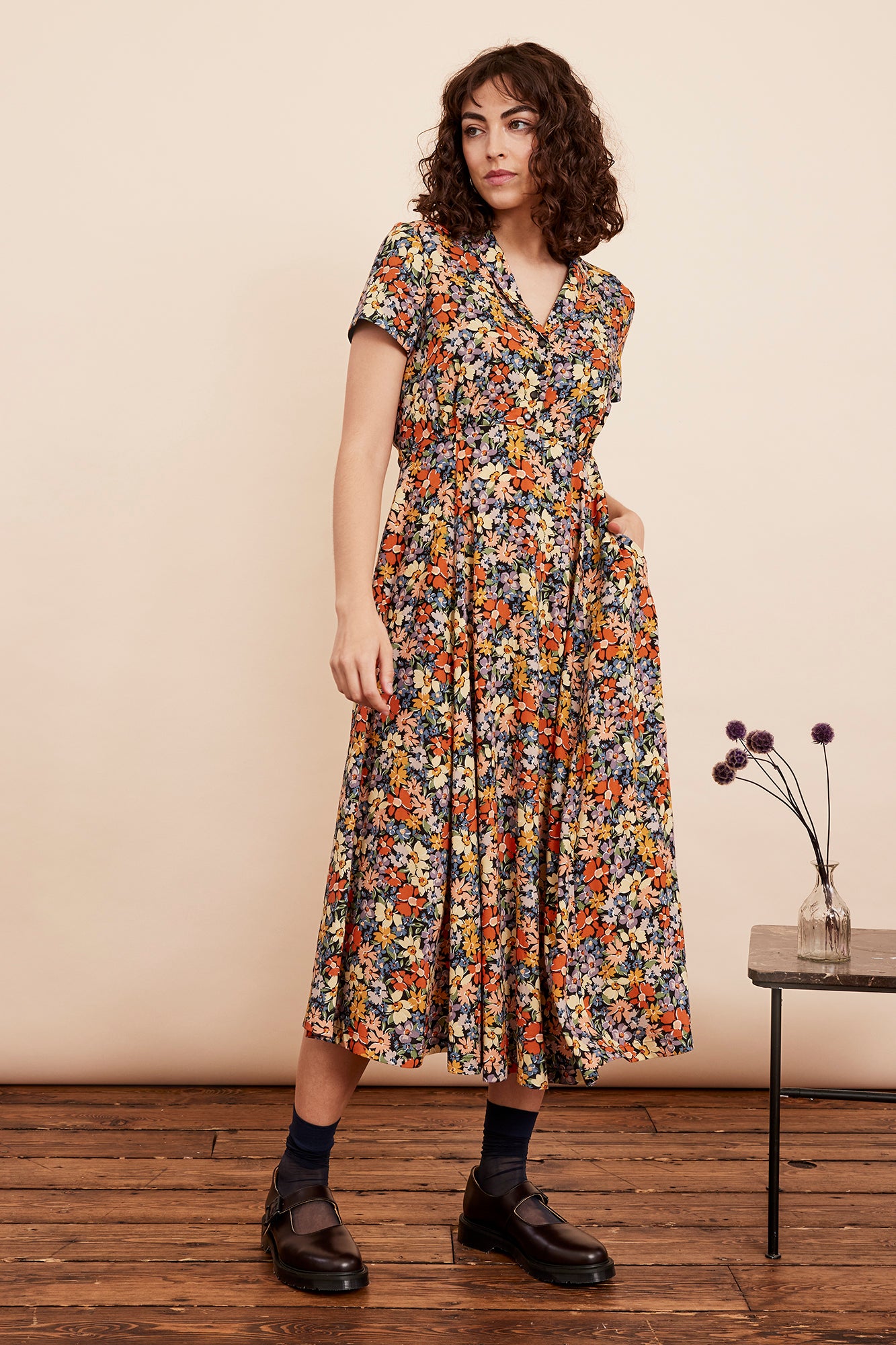 Image of Adele Garden Floral Dress Autumn/Winter 2024 - Dress