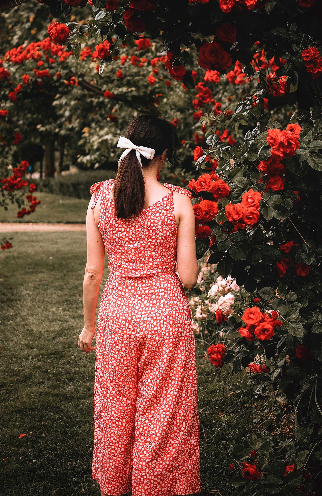 Image of Anna Red Ditsy Daisy Jumpsuit Spring/Summer 2024 - Jumpsuit