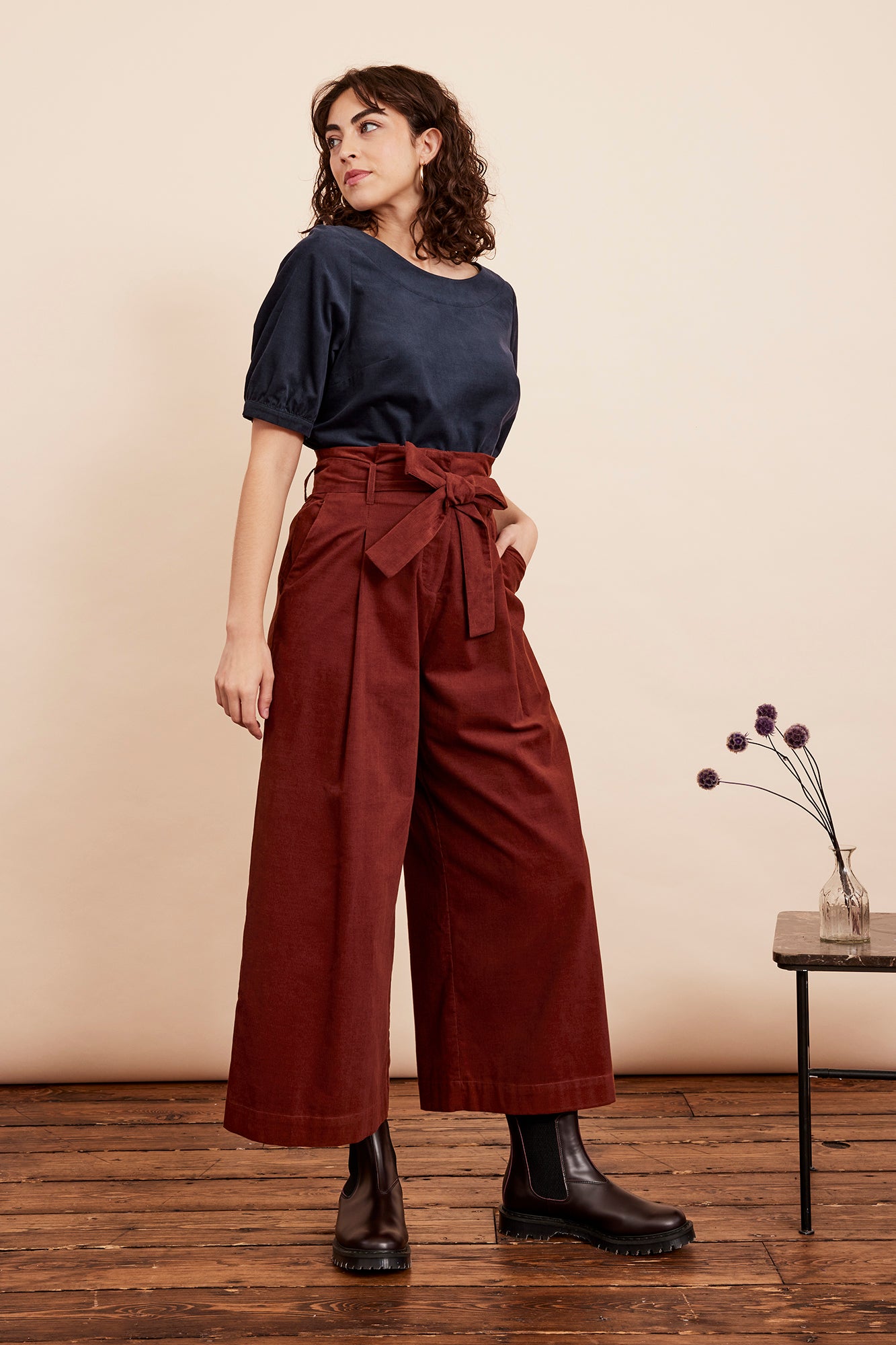 Image of Gilda Needlecord Conker Trouser Autumn/Winter 2024 - Trouser