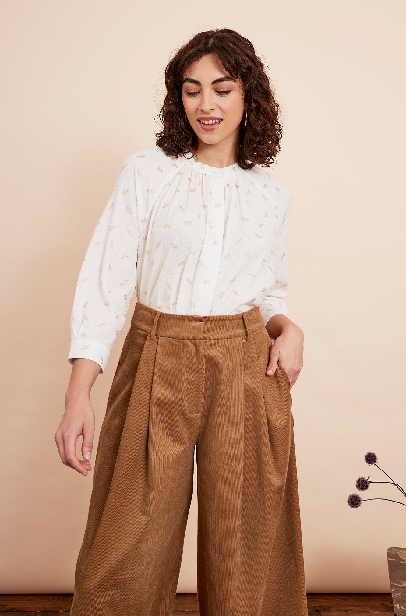 Image of Mabel Needlecord Biscuit Trouser Autumn/Winter 2024 - Trouser