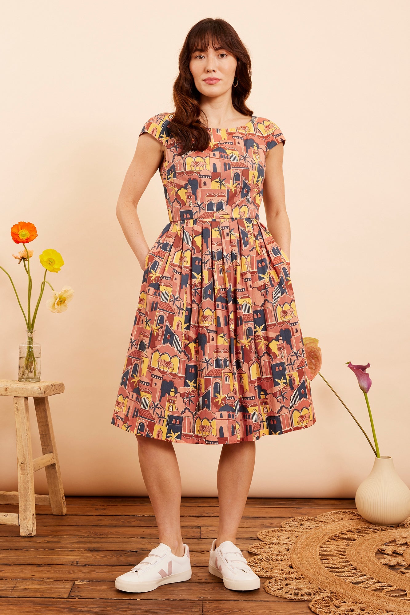 Image of CLAUDIA AMBER CITY DRESS - NON RETURNABLE SAMPLE SAMPLE SALE - Dress