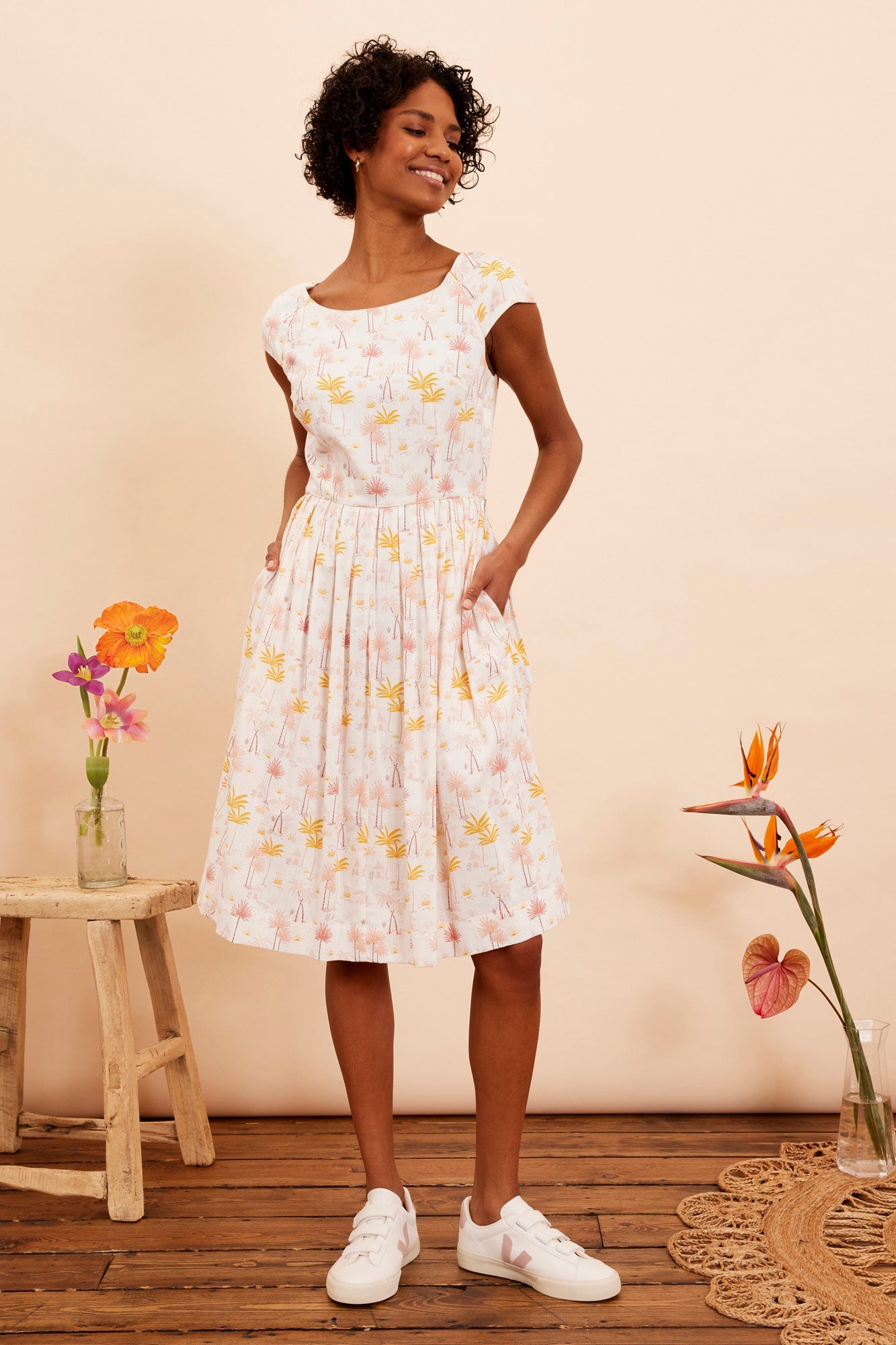 Image of CLAUDIA SUNRISE BEACH DRESS - NON RETURNABLE SAMPLE SAMPLE SALE - Dress