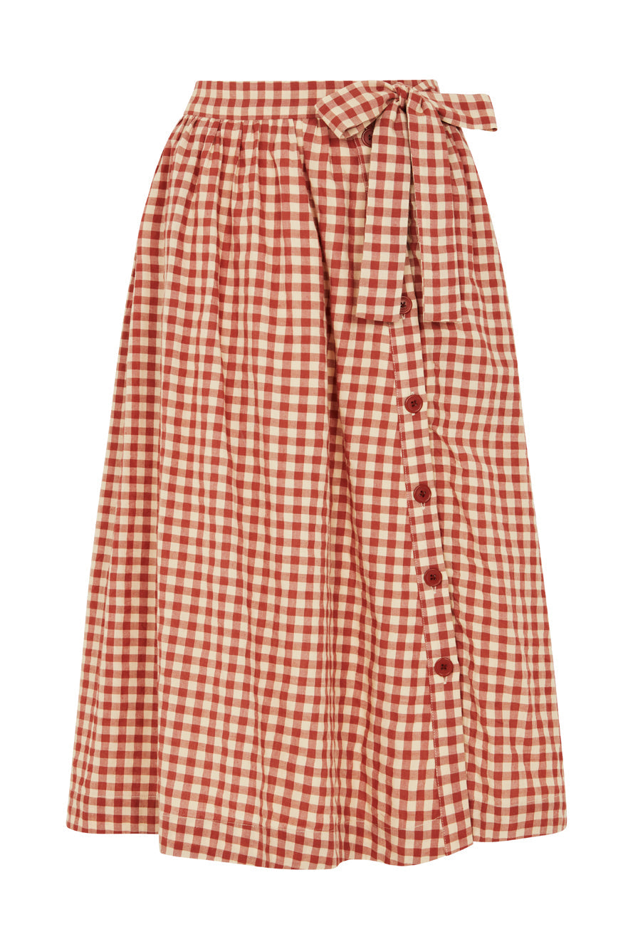 Image of DAISY AMBER CHECK SKIRT - NON RETURNABLE SAMPLE SAMPLE SALE - Skirt