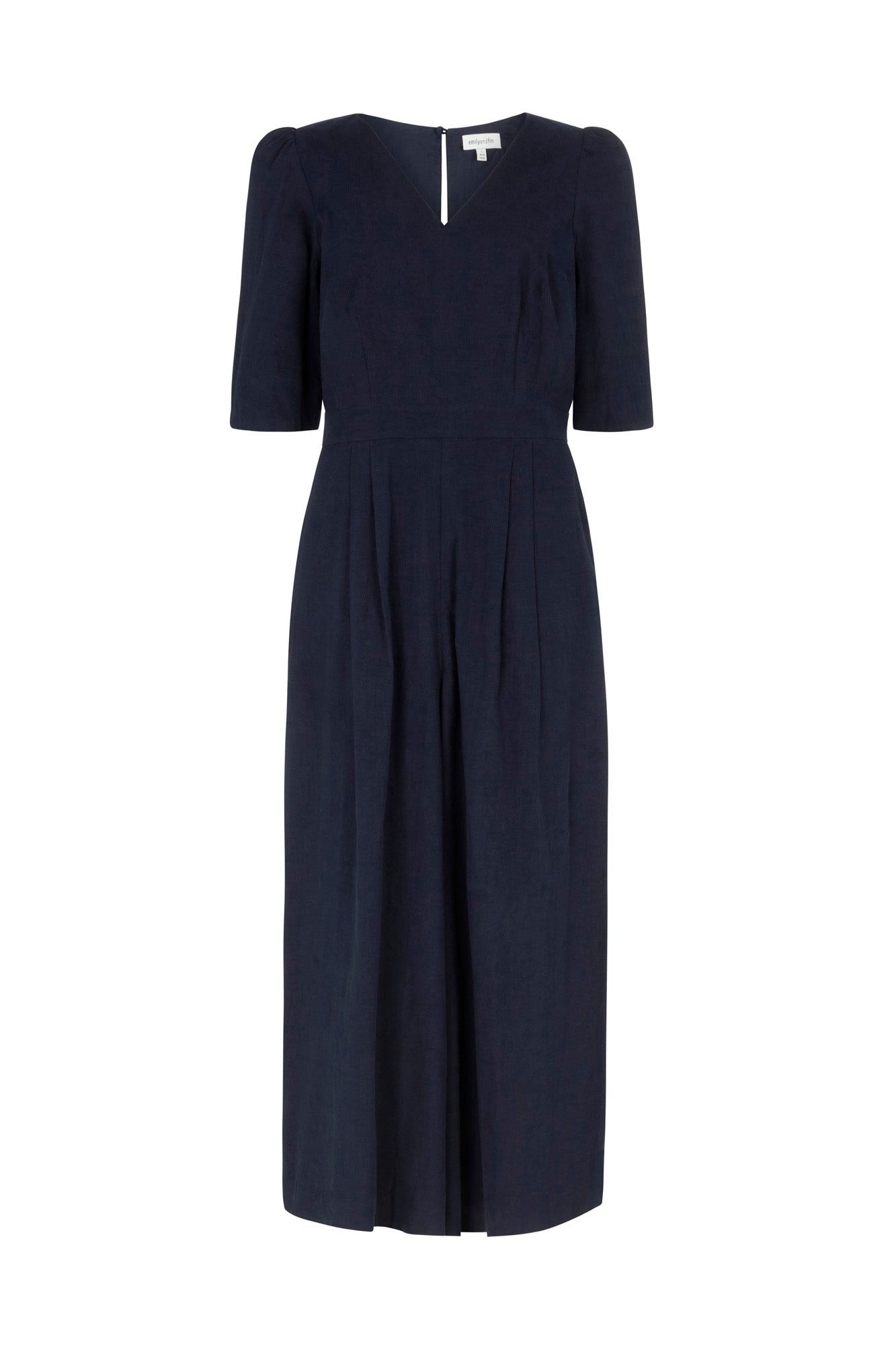 Image of Eleanor Needlecord Petrol Blue Jumpsuit Autumn/Winter 2024 - Jumpsuit