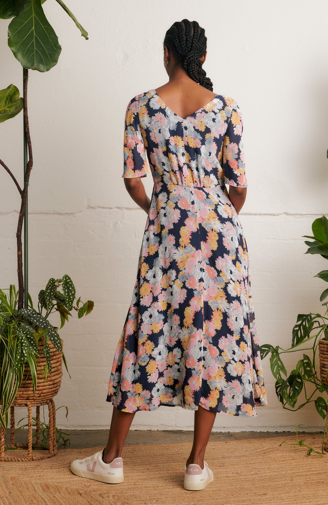 Image of FLEUR SUMMER MARIGOLDS DRESS - NON RETURNABLE SAMPLE SAMPLE SALE -