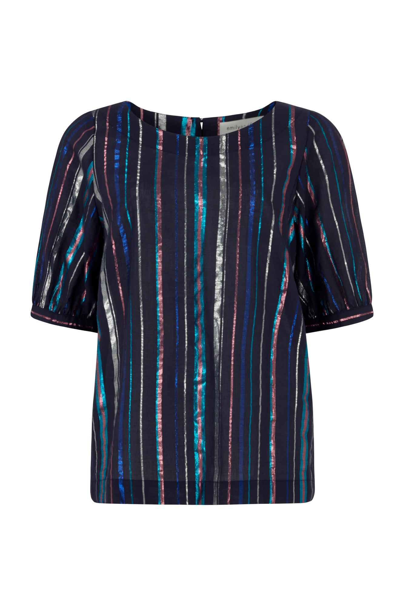 Image of Georgia Fiesta Lurex Stripe Top Autumn/Winter 2024 - Top