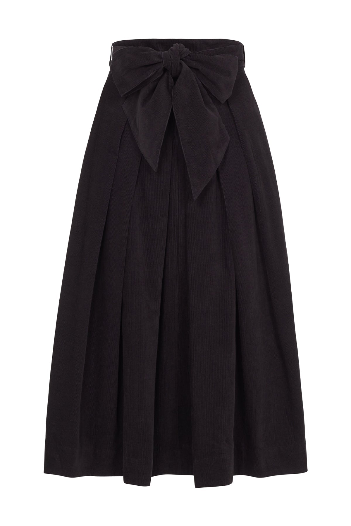 Image of JEMIMA NEEDLECORD ONYX BLACK SKIRT - NON RETURNABLE SAMPLE SAMPLE SALE - Skirt