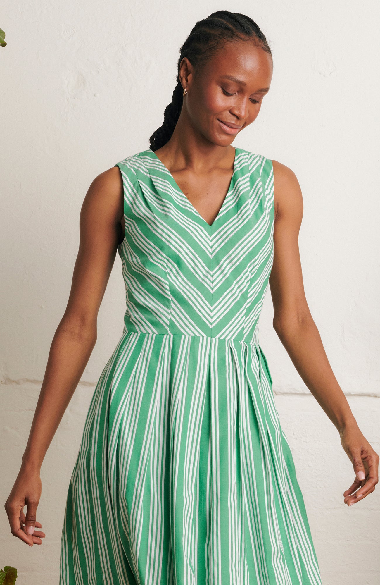 Image of Josie Beachcomber Stripe Green Dress Spring/Summer 2024 - Dress