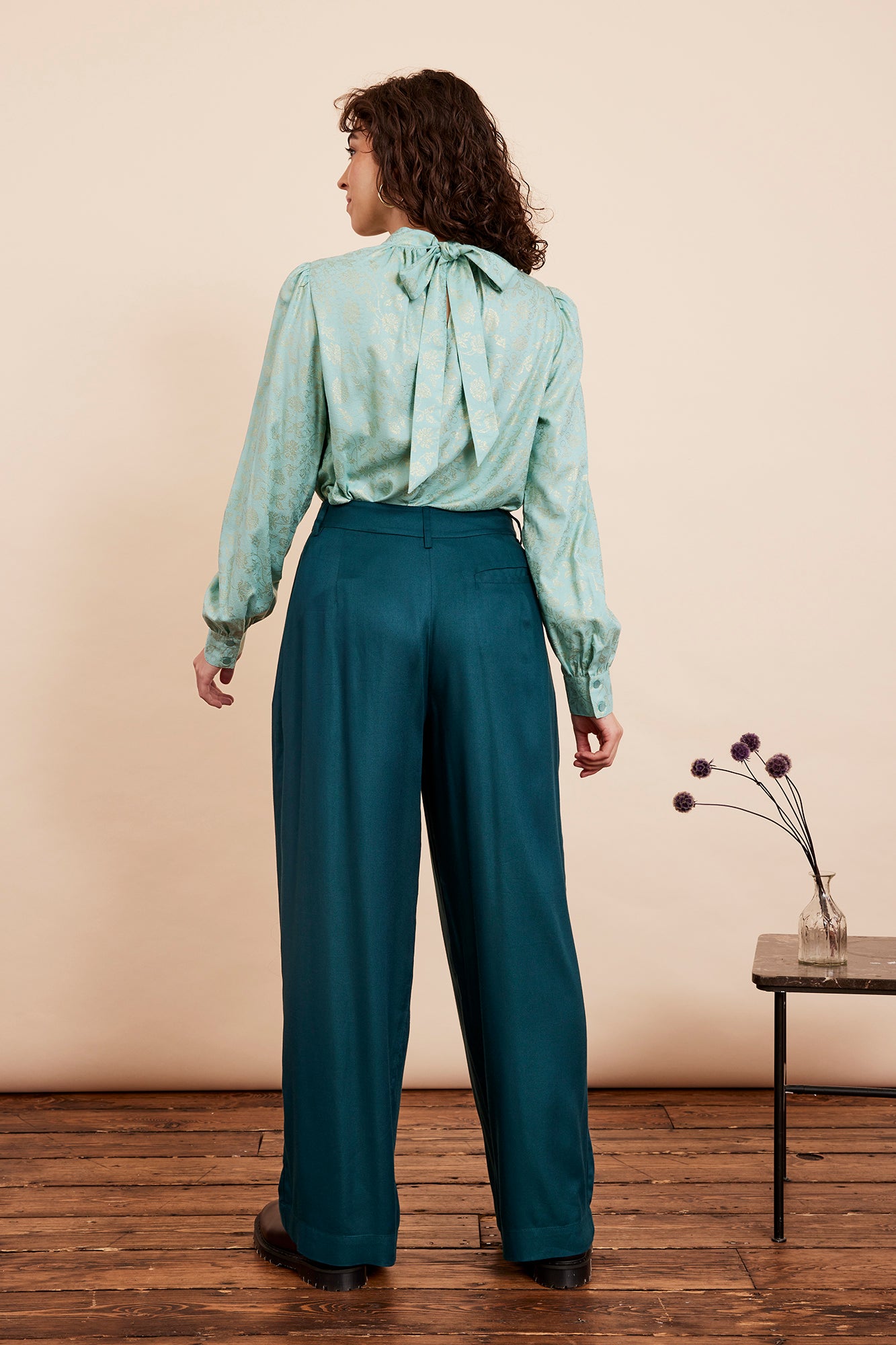 Image of Mabel Atlantic Teal Trouser Autumn/Winter 2024 - Trouser