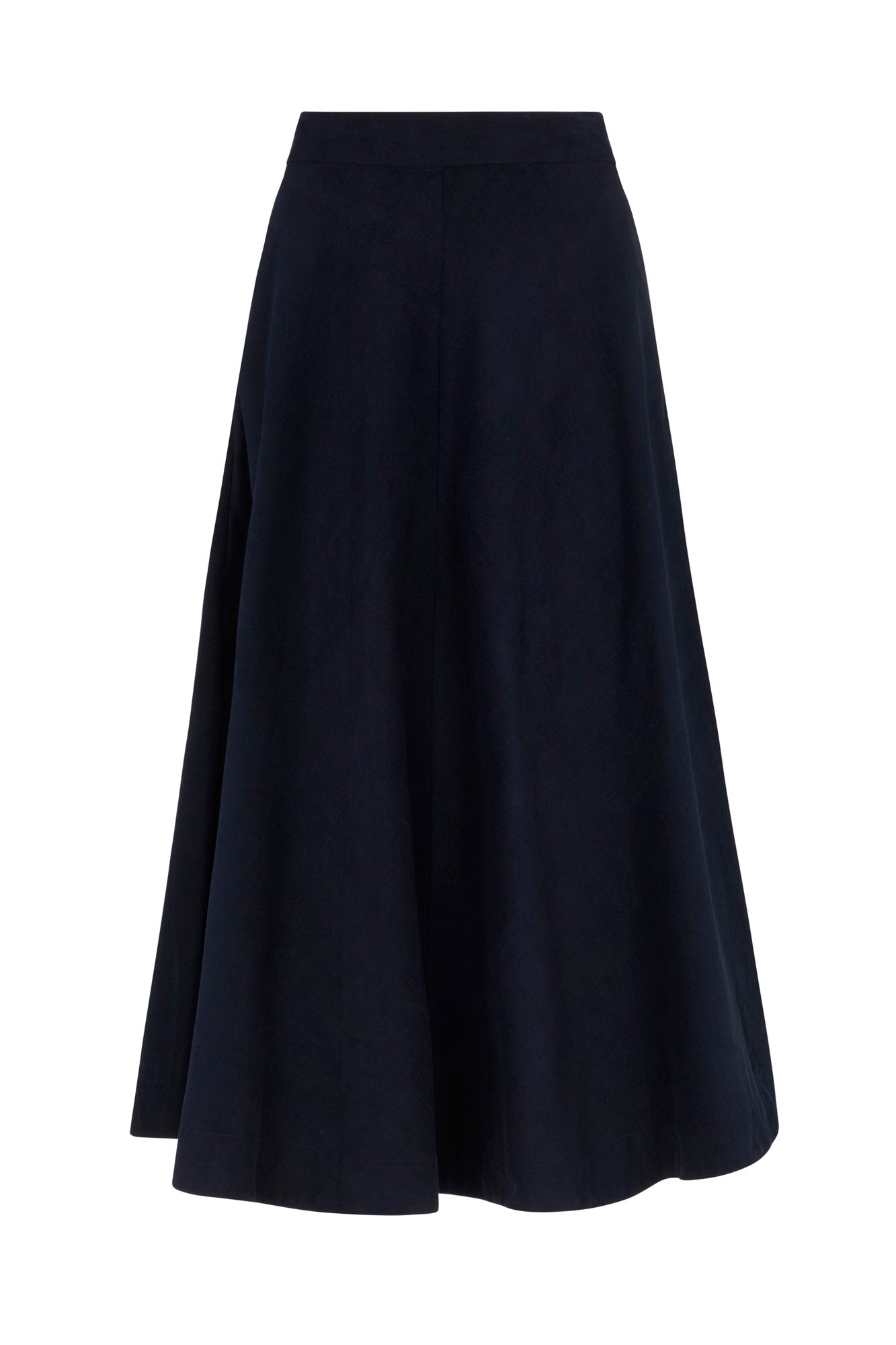 Image of Sandra Needlecord Petrol Blue Skirt Autumn/Winter 2024 - Skirt