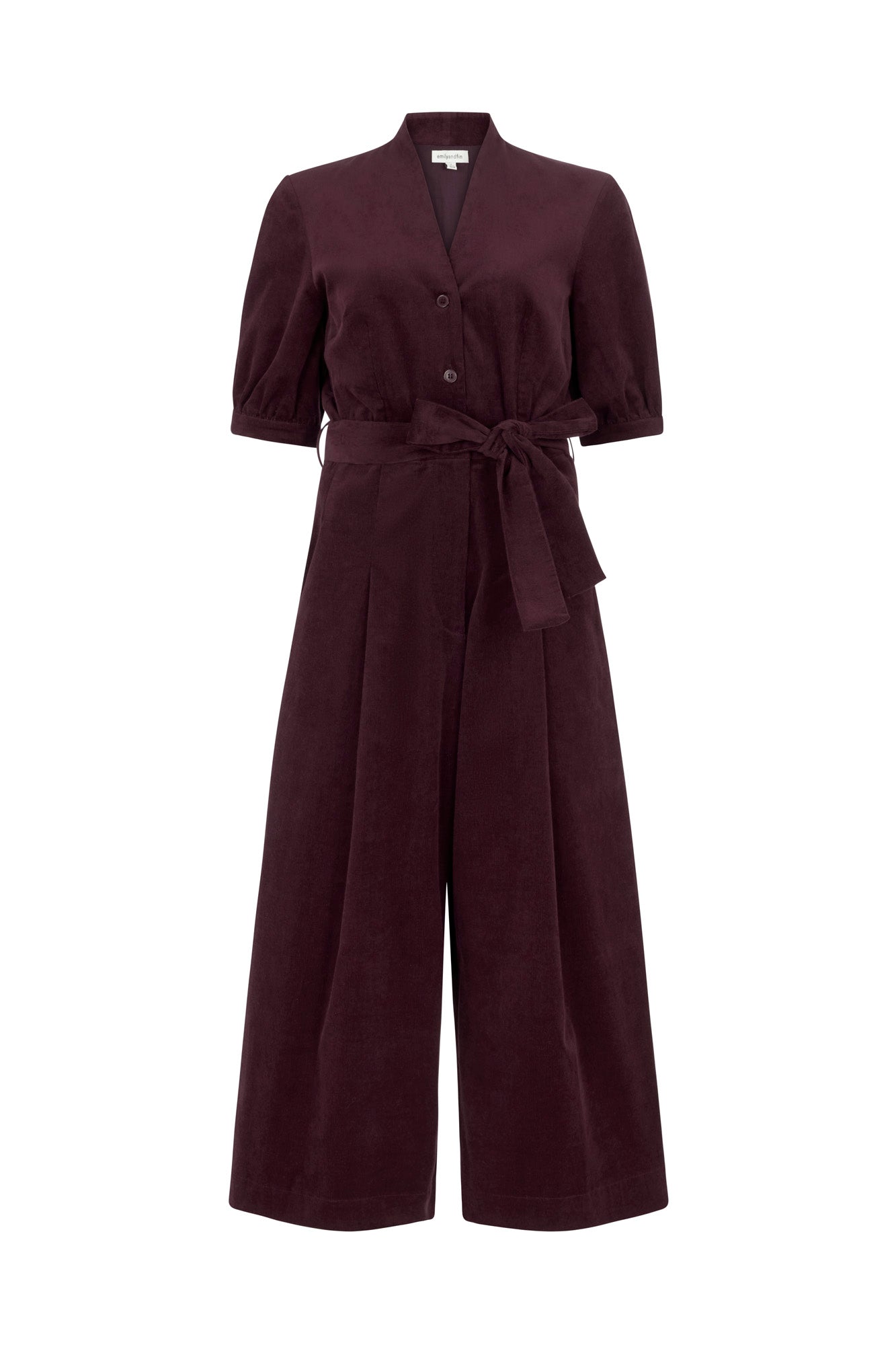 Image of Stella Needlecord Plum Jumpsuit Autumn/Winter 2024 - Jumpsuit