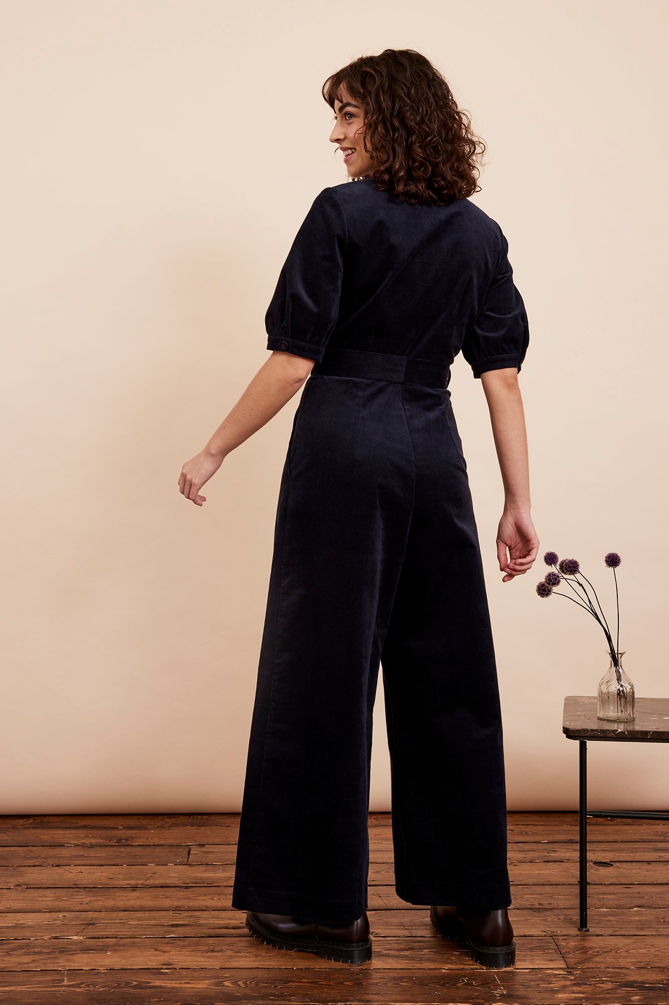 Image of Stella Needlecord Navy Black Jumpsuit Long Autumn/Winter 2024 - Jumpsuit