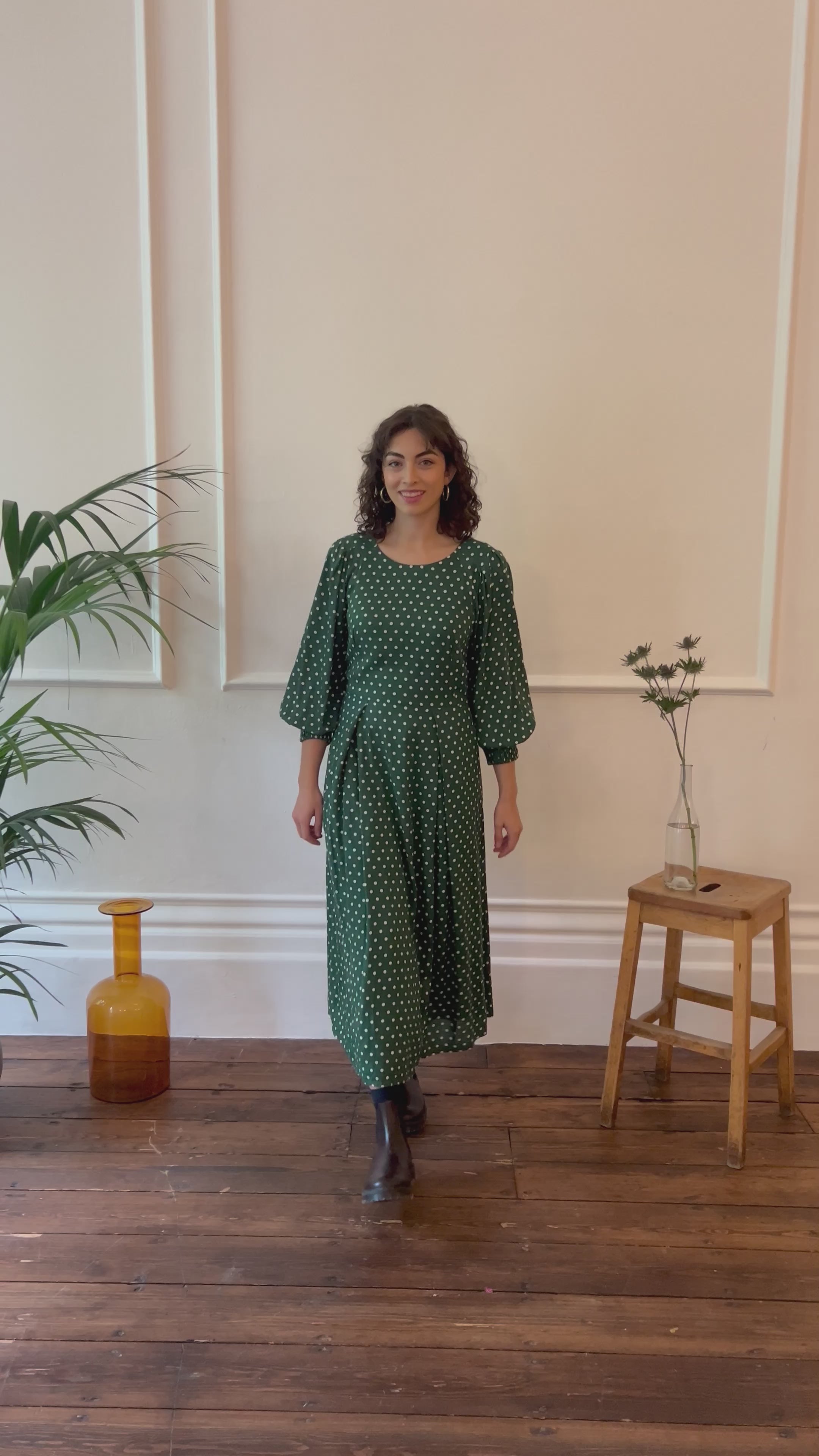 Sable Verdant Green Spot Dress