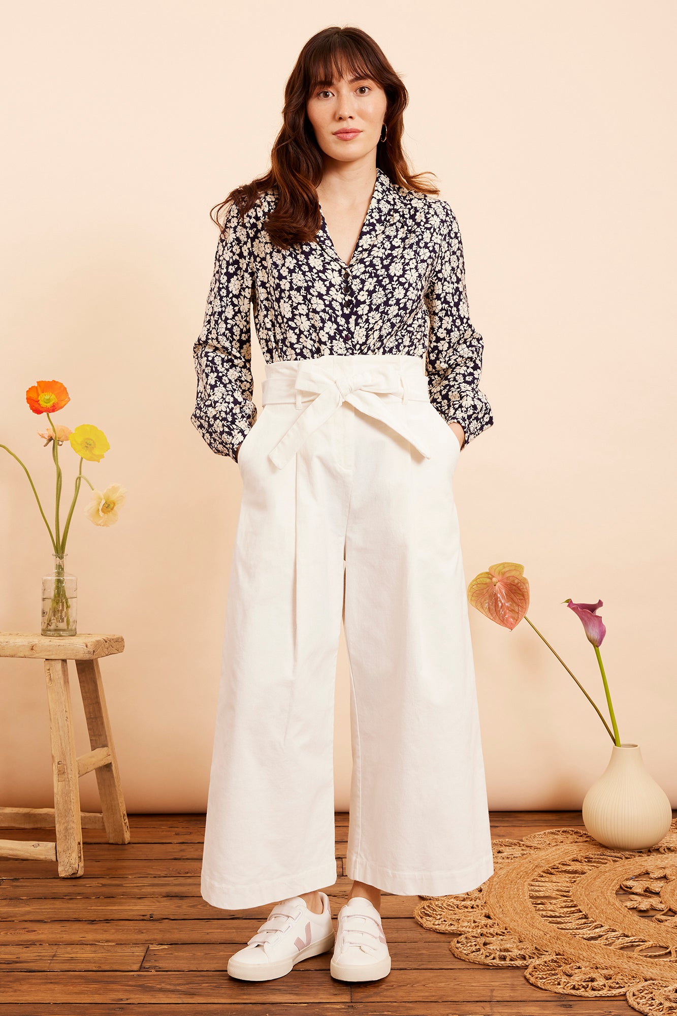 Image of Gilda Chalk Needlecord Trouser Carryover - Trouser