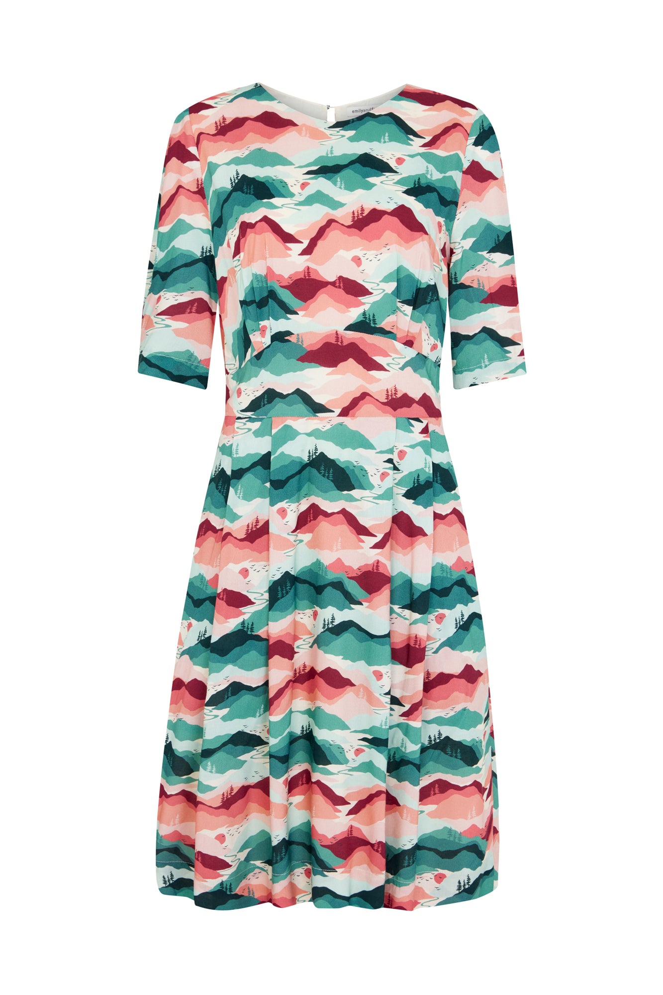 Image of Meredith Sunset Mountain Dress Carryover - Dress